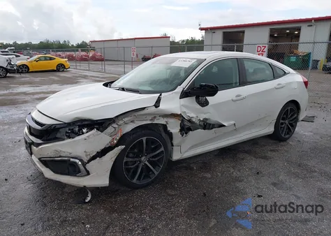 2020 Honda Civic Ex from USA, damaged, VIN 19XFC1F31LE007379